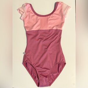 AK Dancewear Women’s Pink Two-Tone Leotard, Size S